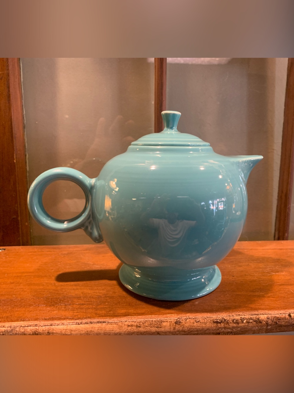 Fiesta Turquoise Large Lidded Teapot Homer Laughlin Fiestaware USA